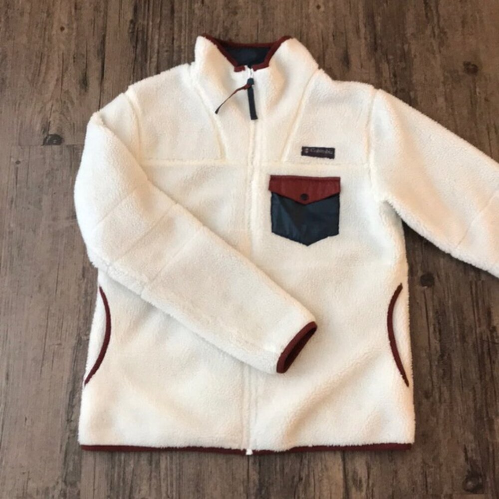 Columbia Sherpa Fleece Zip jacket  New Without Tags!
